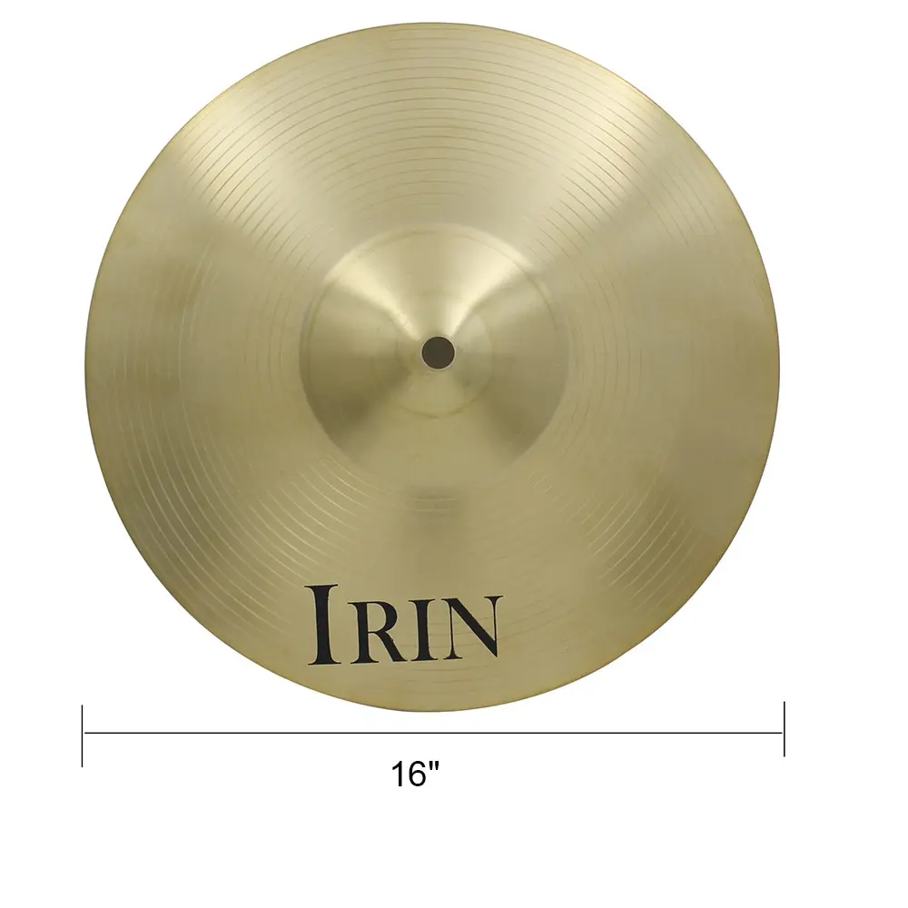 Барабан Cymba 1" /14"/1" /18"/2" латунный сплав крушение езды Hi-Hat тарелки для барабанного набора ударных инструментов - Цвет: 16 inch