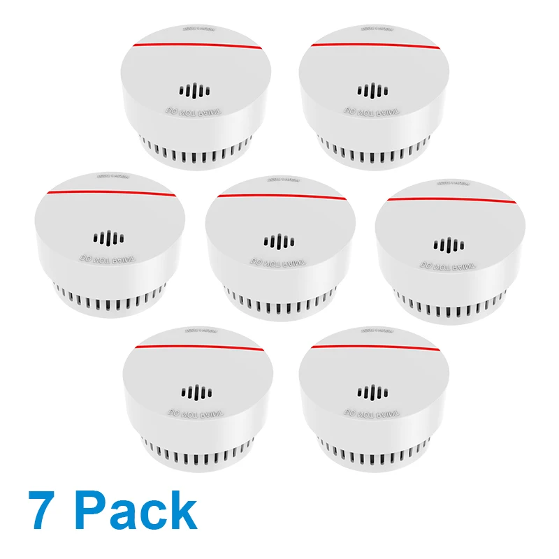 7pcs CPVan SM03 пожарная сигнализация детектор дыма 10 лет Срок службы батареи безопасности пожарная защита с EN14604 CE сертифицированный 85 дБ детектор пожарной сигнализации огонь детектор дыма на батарейках - Цвет: 7pcs