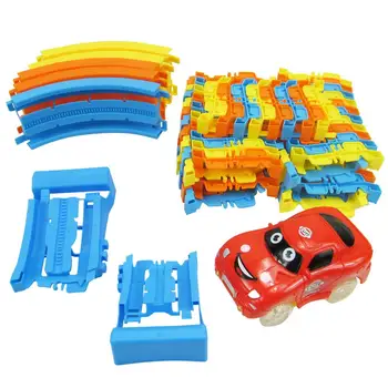 

Block Track Toys Set Building Blocks Track Toy DIY Building Education Construction Toys For Kids Children