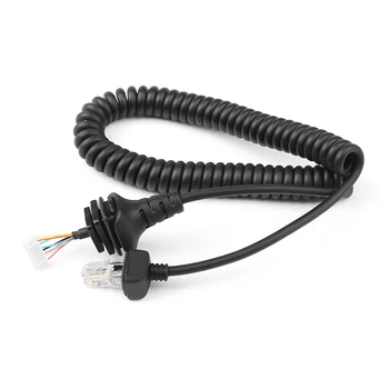 

Black Plastic Mic Microphone Cable Line for ICOM IC-2200H 2720 IC-7000 2820H 3600FI Radio Micro phone Cable Replacement