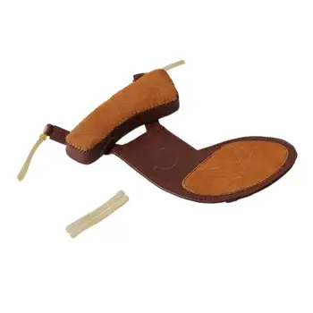 

Yibuy Brown Leather Violin Chin Rest Leather 4/4-4/1 Two In One Musical Tool