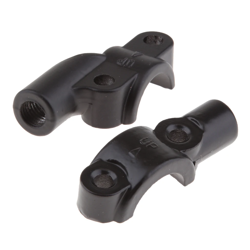 8mm 22mm Motorcycle Rear View Black Handle Bar End Side Rearview Mirrors