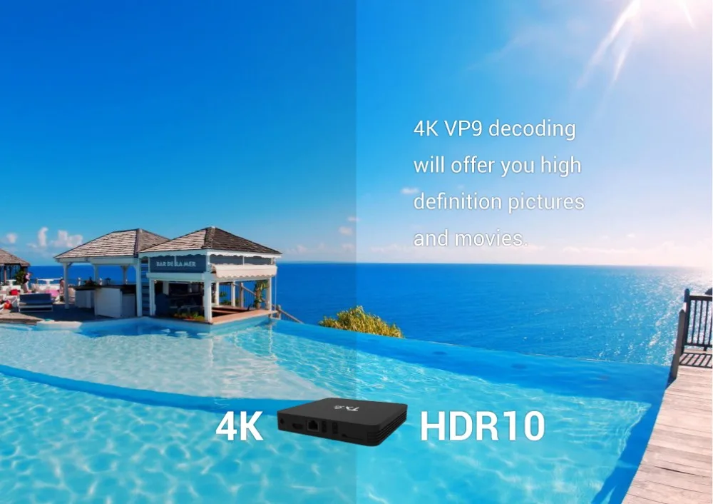 5 шт./лот Медиаплеер Smart-Tv TX9S Tv Box KD 4k Android 7,1 Amlogics912-Chip 2G 8G