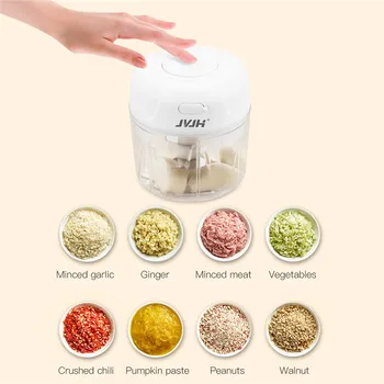 

250ml USB Multifunctional Vegetable Fruit Shredder Crushed Meat Grinder Garlic Masher Mixer Blender Slicer Kitchen Cooking