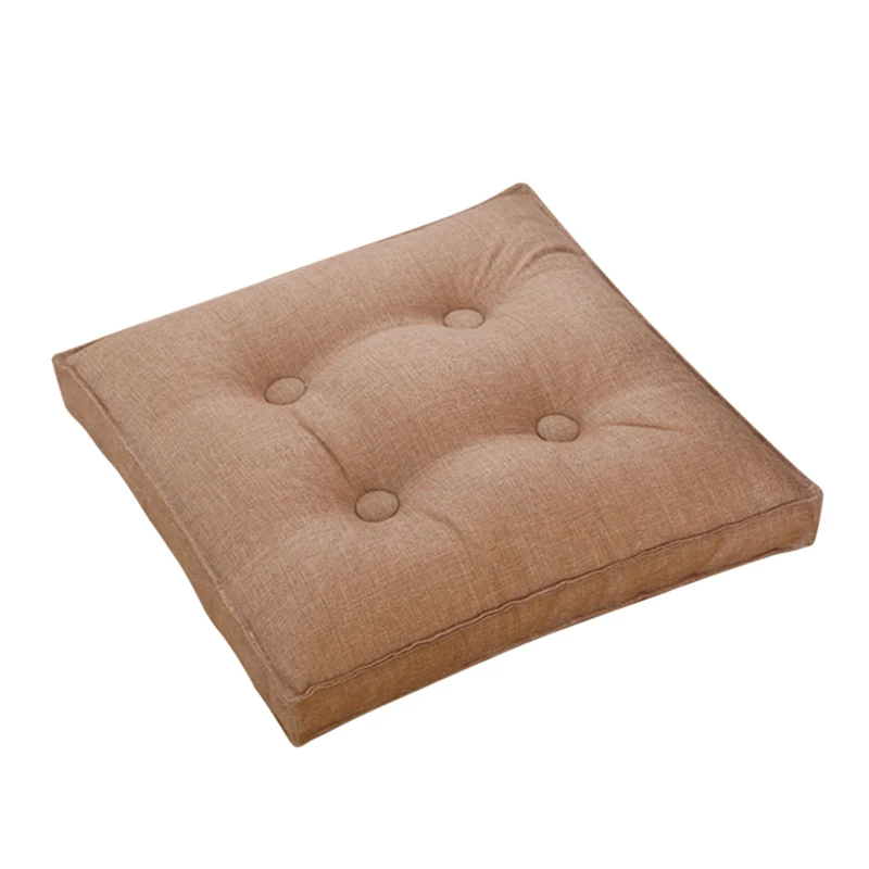Brown Новое поступление Подушка для стула Съемная моющаяся Coussin Удобная подушка для сиденья зимняя подушка для пола Современный домашний декор - Цвет: Brown