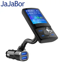 JaJaBor fm-передатчик Bluetooth автомобильный комплект громкой связи AUX-IN Автомобильный MP3-плеер Поддержка папки воспроизведение песни большой цветной экран дисплей