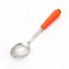 Нержавеющая сталь мультфильм посуда ложка детская вилка ложка Очаровательная ручка Западная посуда детский сад Ложка Вилка