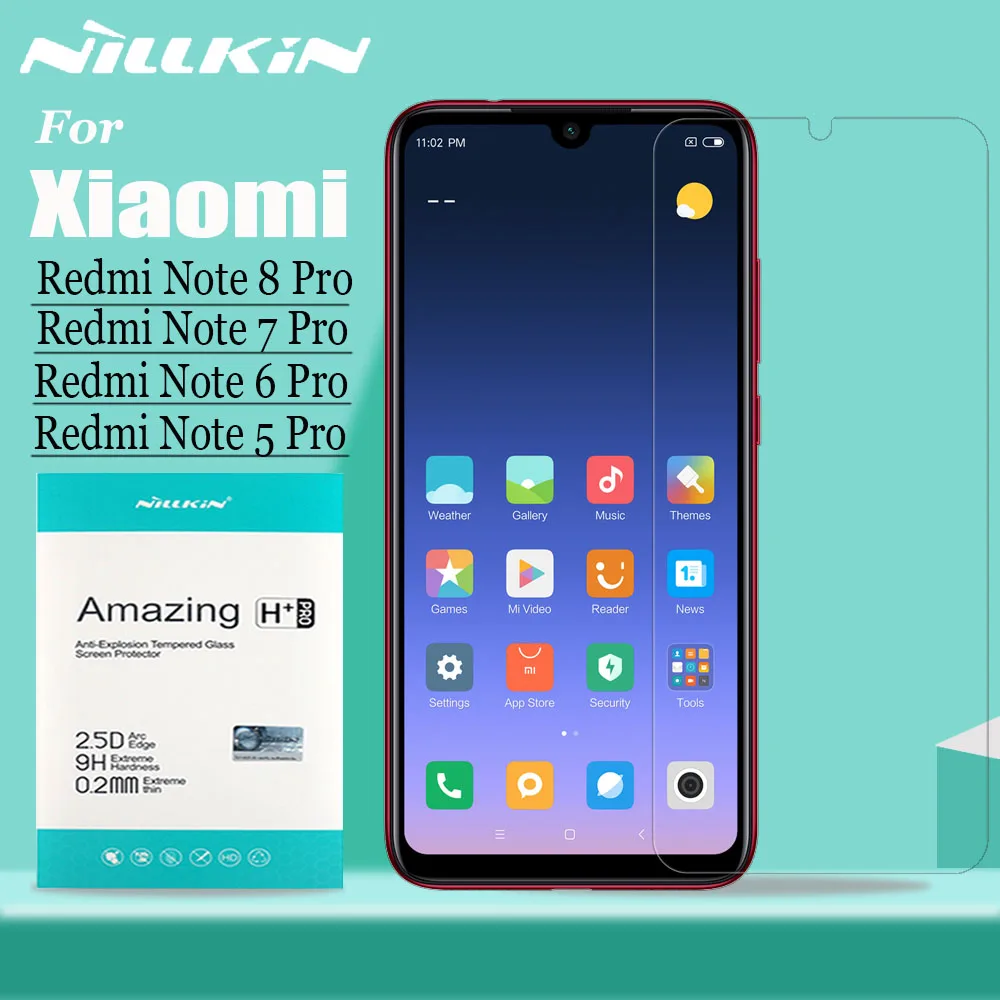 

Redmi Note 8/7/6/5 Pro Tempered Glass Screen Protector Nillkin 9H Hard Clear Safety Glass for Xiaomi Redmi Note 8 7 6 5 Pro Film