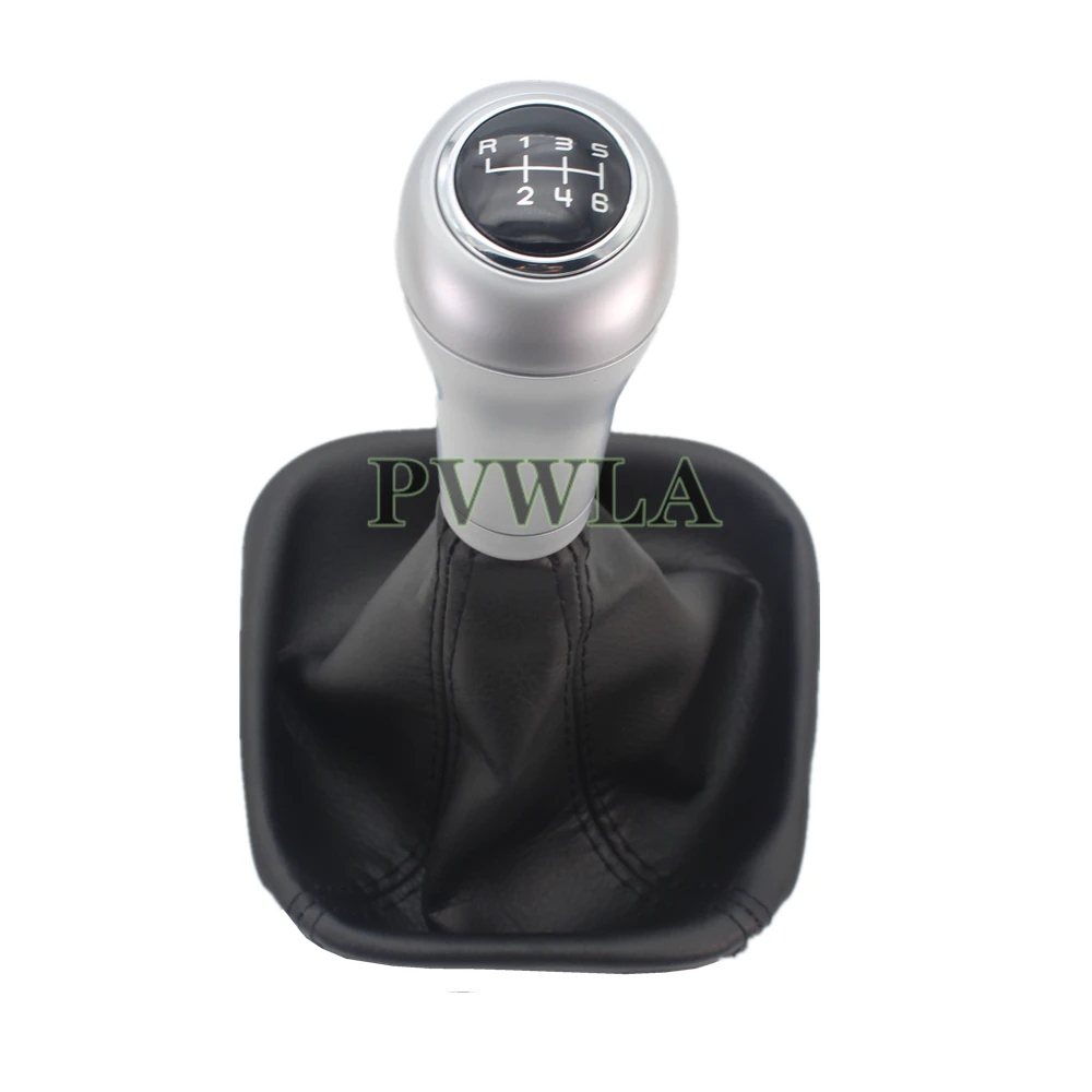 Car Stick Gear Shift Knob With Leather Boot For Mercedes Benz W204 C180 C200 C220 C250 C300 C350 2008-2014