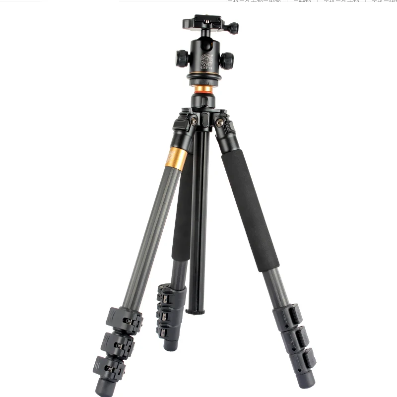 QZSD Q472 Professional Photographic Carbon Fiber Tripod With 36mm Ball Head For Digital DSLR Tripe Para Camera Stand