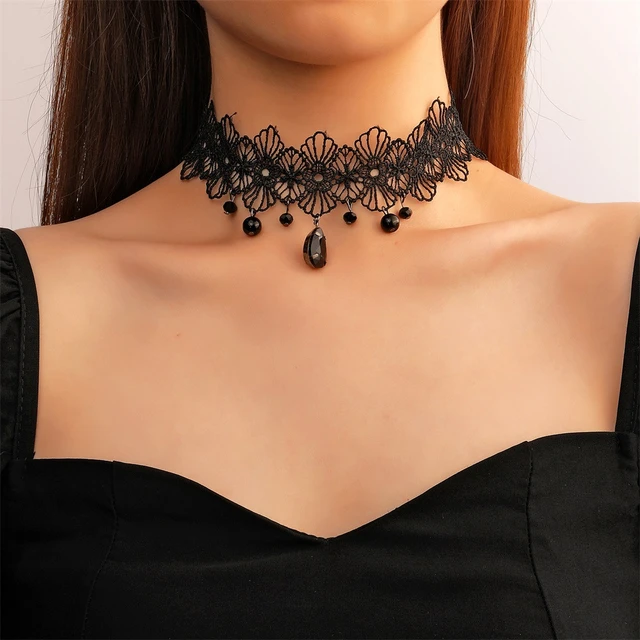 Bohemia Classic Gothic Tattoo Black Lace Choker For Women Necklace Jewelry  Gift Wholesale _ - AliExpress Mobile