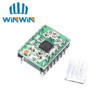 

A81 Green 50pcs/lot Reprap Stepper Driver 50PCS A4988 Stepper Motor Driver Module +50PCS Heatsink Free Shipping Dropshipping