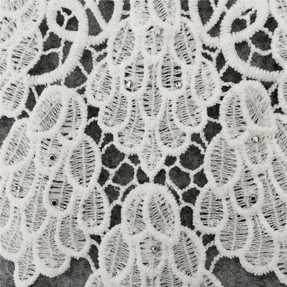 Pearl Embroidery Lace Collar DIY Clothing Sewing Accessories 1pcs