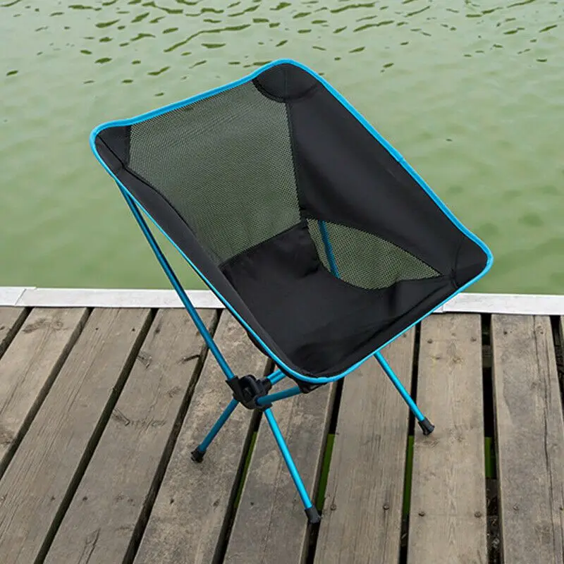 

Bear 100KG Travel Ultralight Folding Chair Superhard High Load Camping Chair Portable Beach Hiking Picnic Seat Fishing Chair