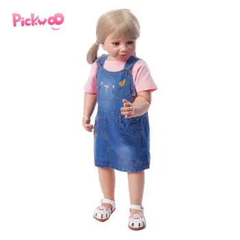 

Pickwoo 87CM Doll Huge Baby Toddler Girl Lifelike Artist Desgin Ball Jointed Doll Real Child Size Age 2 Dress Collectible Doll