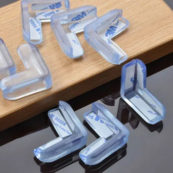 

1Pcs Soft PVC Desk Table Guard Edge Child Safety Corner Protector Protection Cover Safe Cushion with Double Side Adhesive Tape
