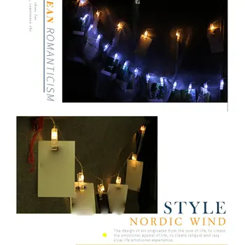 

Star Light String Wedding Room Decoration Photo Frame Photo Starry Clip Light String Model Light Led Battery Light