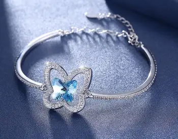 

YTF56 925 Silver Heart-Shaped Bracelet for Boys and Girls Wedding and Engagement Birthday Gifts