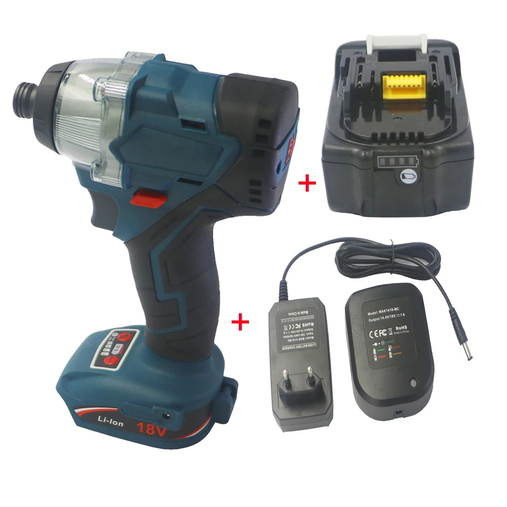 Беспроводная дрель makita 18 вольтовый бесщеточный 4 скоростной ударный привод I4W5R