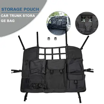 

Car Rear Seat Cover For Jeep Wrangler 2007-2019 JK&JL 4 Door With Multi-Size Organizer Storage Bags/Trunk Cargo Tool Organizers