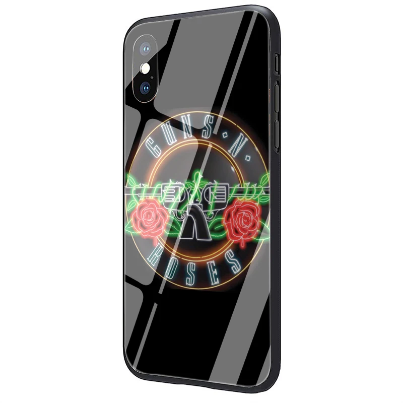 G11 EWAU guns n Roses чехол из закаленного стекла для телефона для iphone 5 5s SE 6 6s 7 8 Plus X XR XS 11 pro Max - Цвет: G11