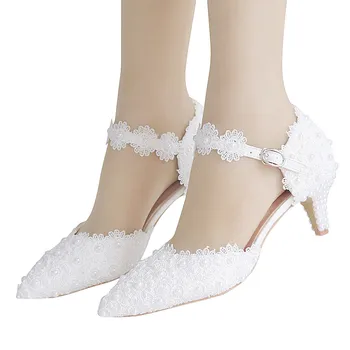

Shoes New Summer Women's Floral Crystal Wedding Thin Heels Shoes Ladies Pointed Toe Thin Sandals Zapatos Dropship May25