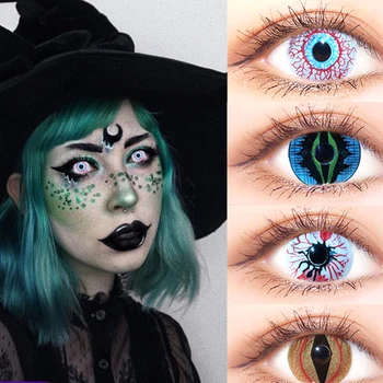 

Cosplay Color Contact Lens Cat's Eye Visible Colored Contact Lenses Eye Makeup Beautiful Pupil Halloween Holiday DIY Decoration