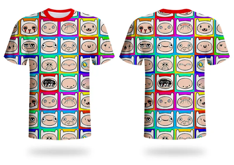 3D футболка WHOSONG время приключений мальчиков забавная одежда Off white короткий рукав круглый воротник Мужская Уличная классическая популярная мультяшная