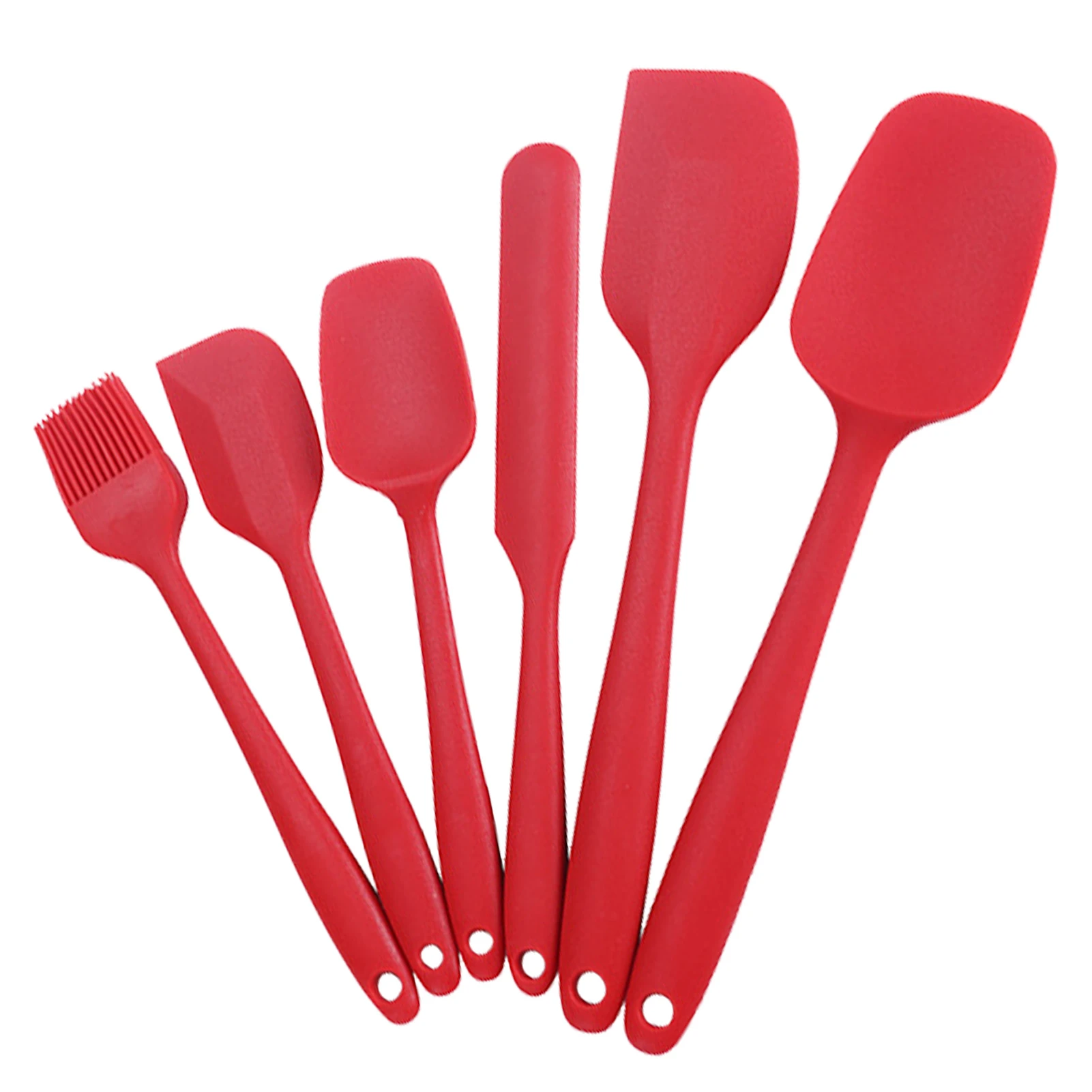 1PC Silicone Spatula Heat Resistant Non-Stick Rubber Scraper Cream Spoon 1PC Silicone Spatula Heat Resistant Non-Stick Rubber Scraper Cream Spoon