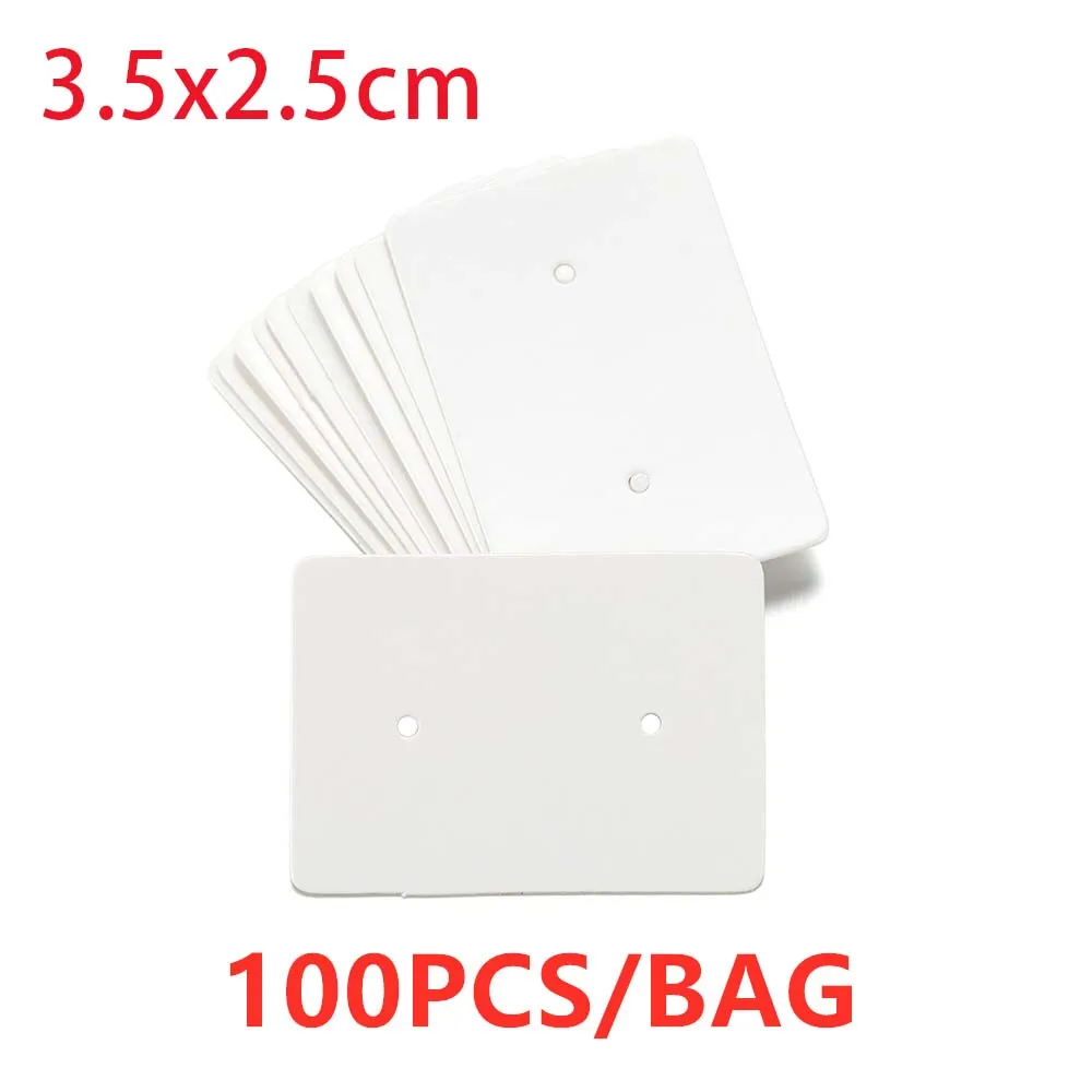 20/100pcs Mixed Style Earrings Cards Necklaces Ear Studs Display Cards Kraft Paper Hang Tag Card For DIY Jewelry Display Card 
