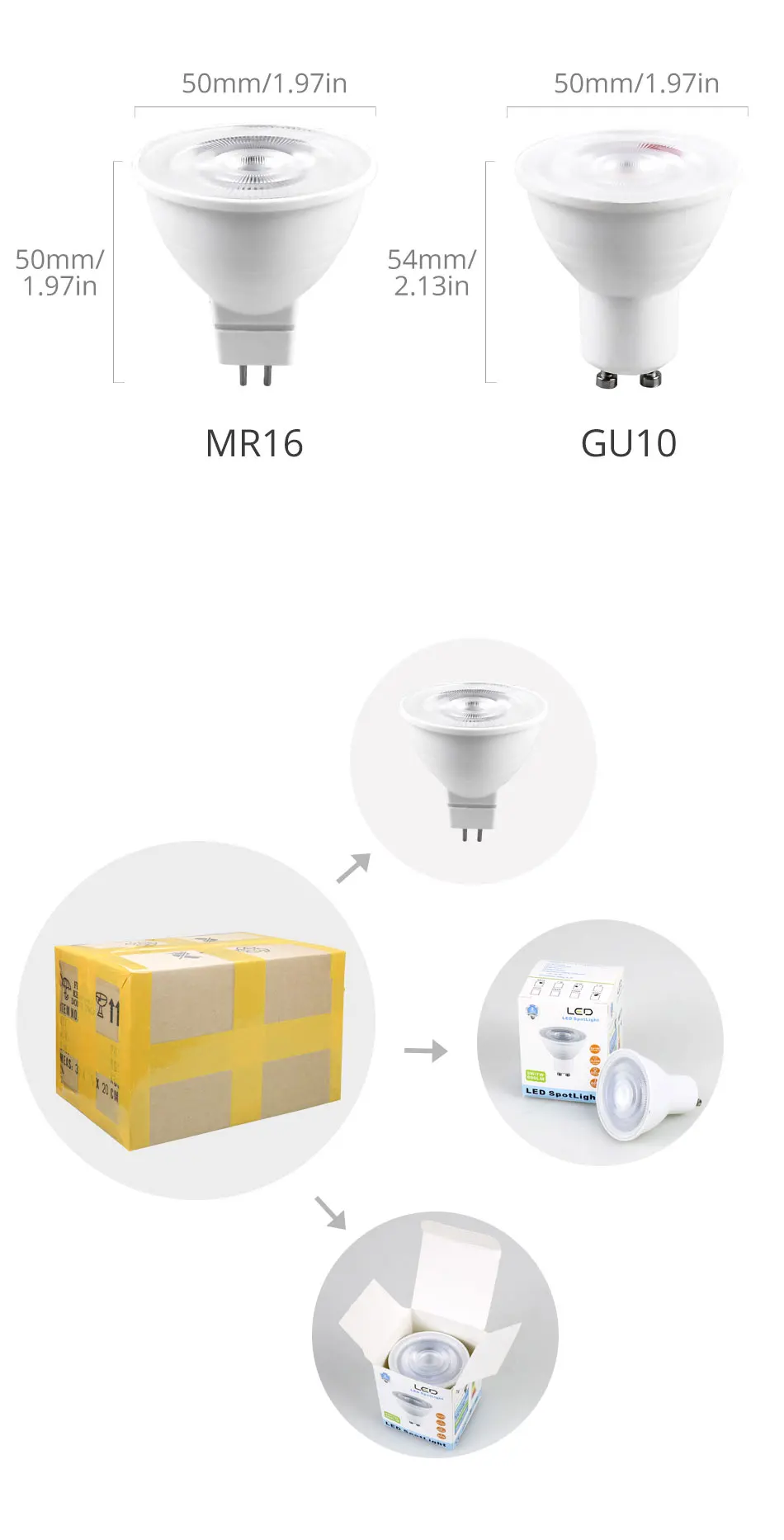 Лампа GU10 Светодиодный лампа 6 Вт 12 в источник питания 85-265V MR16 12V Светодиодный прожектор натуральный холодный теплый белый Bombillas lampada 24 градусов пятно лампы домашние тапочки