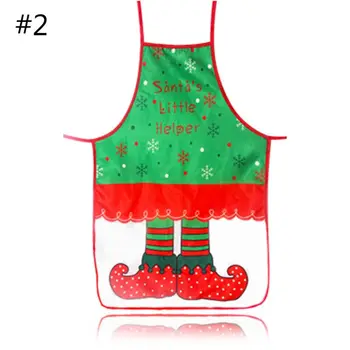 

Christmas Decoration Apron Color Printing Festival Party Props Cartoon Beauty Nail Workwear T4MB