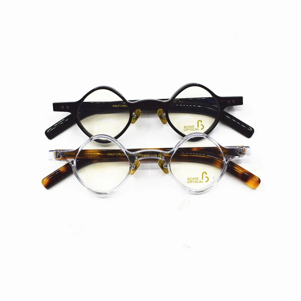 Импортный итальянский пластинчатый материал ручная работа необычная маленькая круглая оправа ретро очки оправа Том Круз те же очки