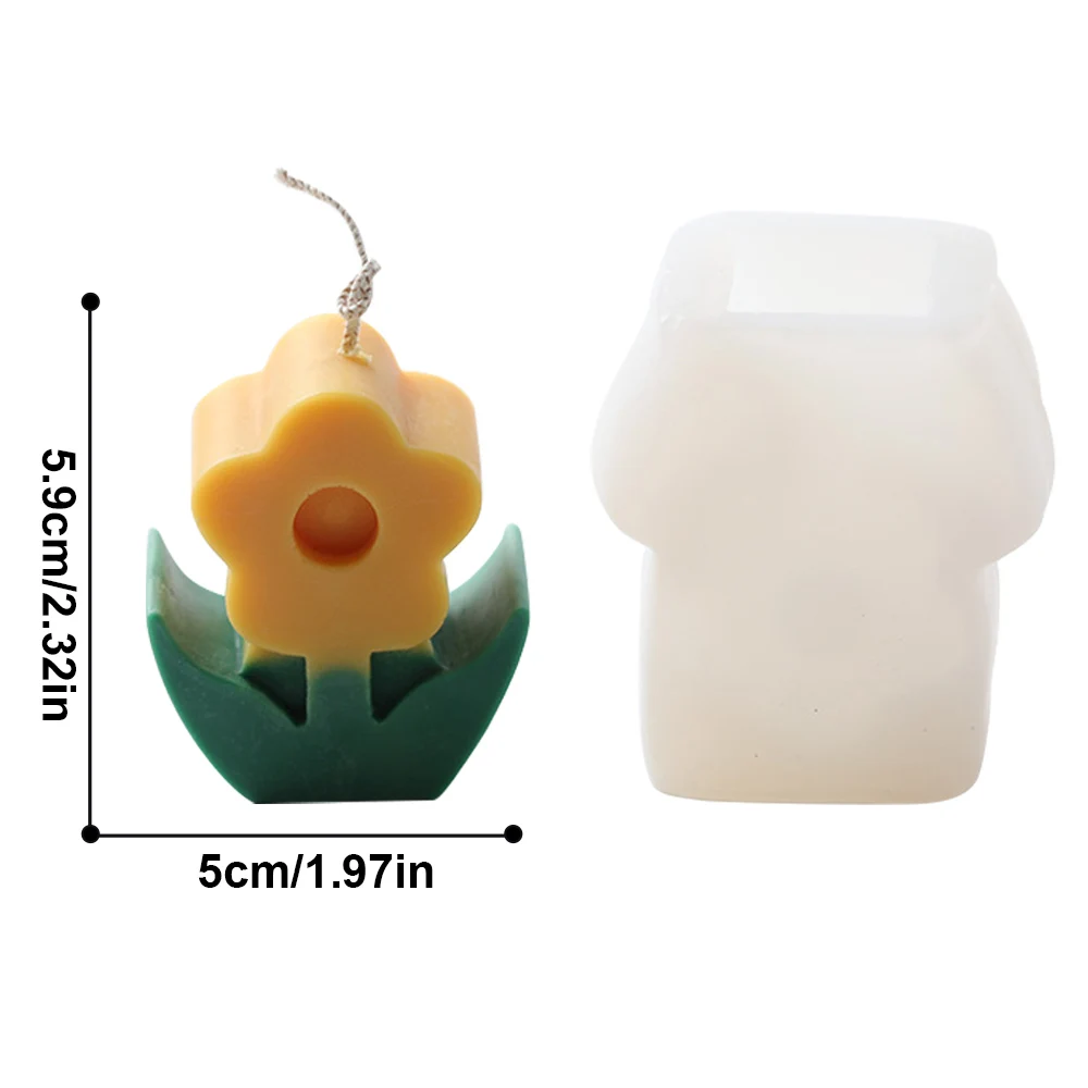 New 3d candle molds Soy Wax Silicone Mold Aromatherapy Gypsum Candle diy Candle Mould  Handmade Soap Mold Candle Making Supplies
