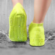 Водонепроницаемый силиконовые галоши многоразовое дождевое; нескользящие резиновые сапоги с моющийся износоустойчивый Открытый Кемпинг Аксессуары, Размеры S/M/L