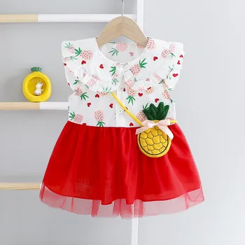 

Baby Girl Dress with Little Bag 2020 Summer