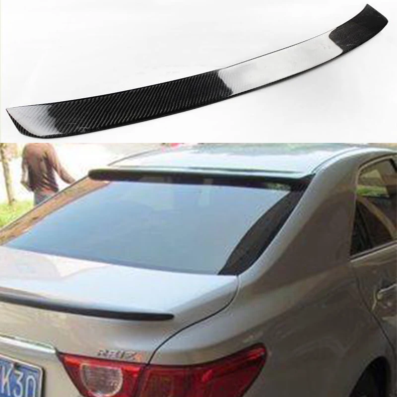

For Toyota MarkX Reiz Carbon Fiber Rear Roof Lip Spoiler Window Wing 2010-2015 Car Accessories