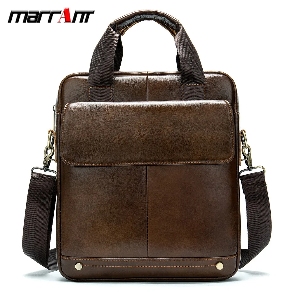 

Ma Lun Special Head Layer Cowhide Male Leisure Vertical Hand Bag Solid Color Big Capacity Single Shoulder Oblique Satchel