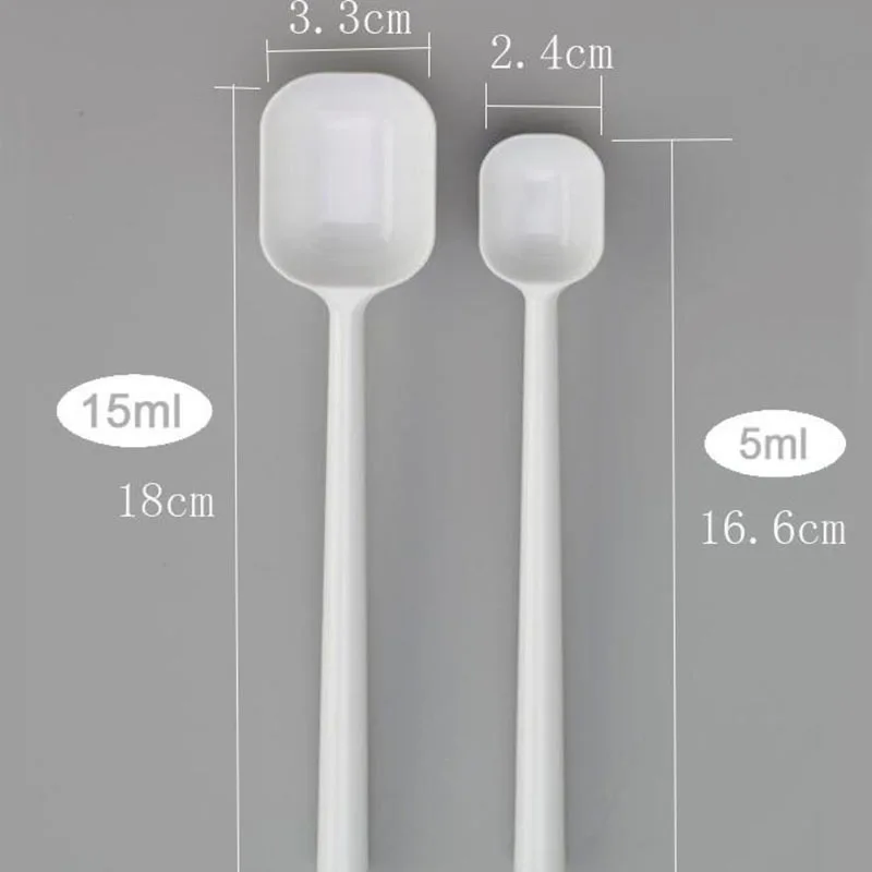 Measuring Spoons Long-handle PP Coffee Tea Seasoning Spoon Kitchen Tool 2Pcs 5ml 15ml kitchen measuring spoons measuring spoon set