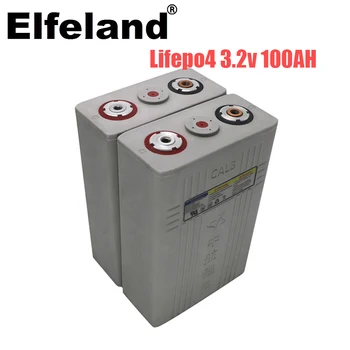 

4Pcs 3.2v 100ah Lifepo4 battery 12v100AH Lithium iron phosphate cell batteries NEW CALB ca100 Plastic for solar RV pack to 24V