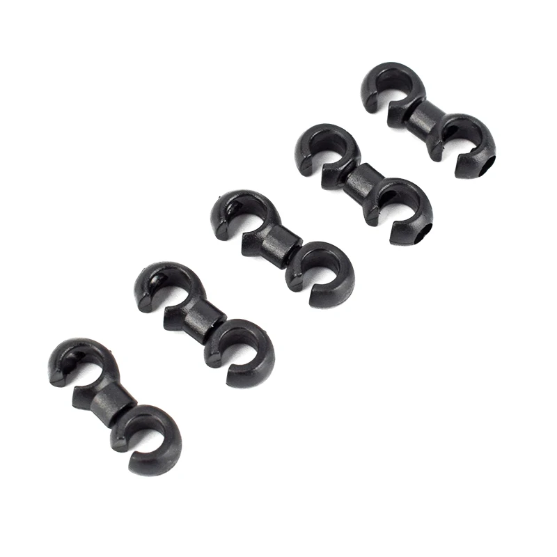 100pcs black 100 шт дорожный велосипед дисковый тормоз для горного велосипеда набор кабелей трубопровод части MTB велосипед Гидравлический тормозной кабель с пряжкой Крюк запчасти для велосипеда - Цвет: 100pcs black