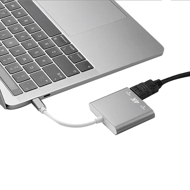 Полный тип C к HDMI 4K адаптер конвертер 1 вход 2 выход HD tv HDMI Разделенный экран видео кабель для Mac Air Pro Mate10