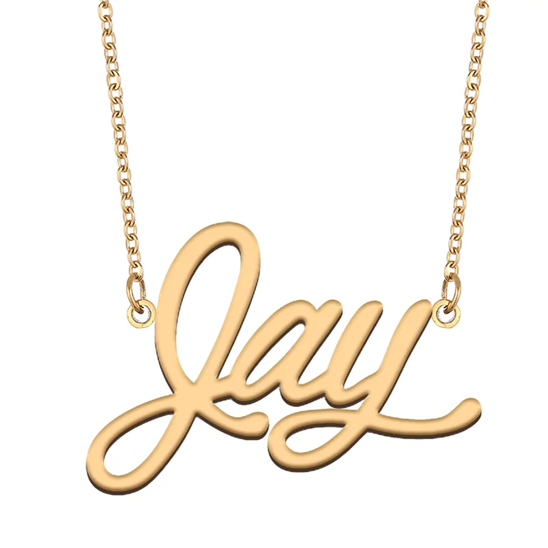 

Necklace with Name Jay for His Her Family Member Best Friend Birthday Gifts on Christmas Mother Day Valentine's Day