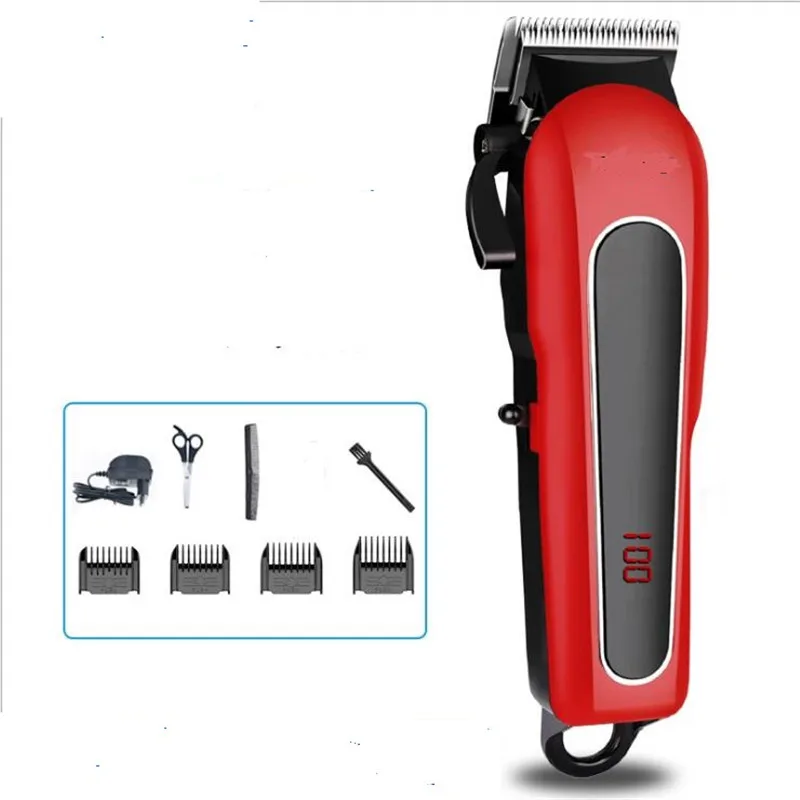 barber hair clipper Профессиональная электрическая Парикмахерская Машинка для стрижки волос, триммер для волос, Беспроводная Машинка для стрижки, Парикмахерская, ножницы, Парикмахерская бритва, бритва - Цвет: barber hair clipper
