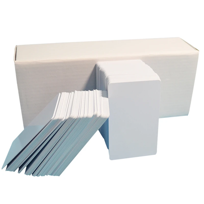 86*54mm*0.76mm Glossy White Blank Printable PVC Card For Epson Or Canon Inkjet Printer Double Side Can Be Printed