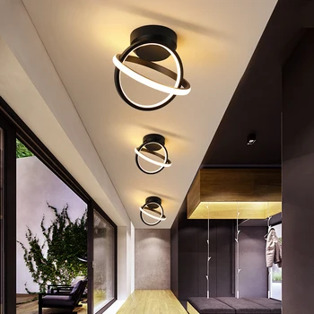 

Hall aisle lamp double circular design simple modern wall lamp lighting balcony porch lamp
