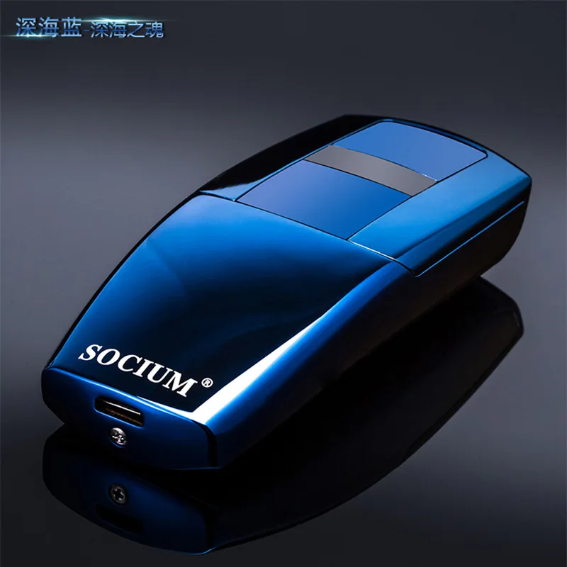 Roadster Автомобильная двойная дуговая зажигалка, USB перезаряжаемая ветрозащитная электронная плазменная зажигалка, аксессуары для курения, гаджет для мужчин