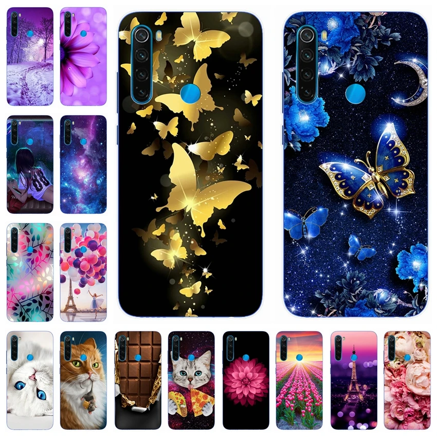 For Coque Xiaomi Redmi 7 Note 8 8t pro Silicone Cover Case on Phone back Xiomi Bumper Capa |