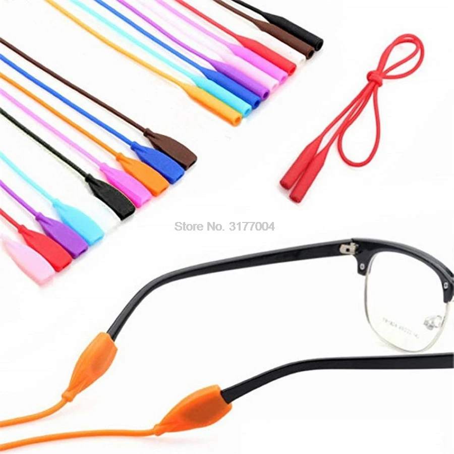 DHL 500pcs Adjustable Silicone Round/ flat head Eyeglasses Straps Glasses Doll Accessories Elastic Anti Slip String Ropes | Игрушки и
