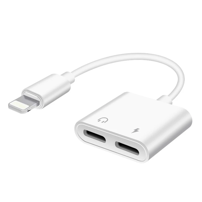 2 в 1 аудио адаптер для iPhone 7 8 Plus XR X XS 11 12 Pro Max | Мобильные телефоны и аксессуары